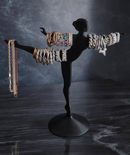Skushy Ballerina sieradenhouder voor ringen oorbellen en kettingen - zwart