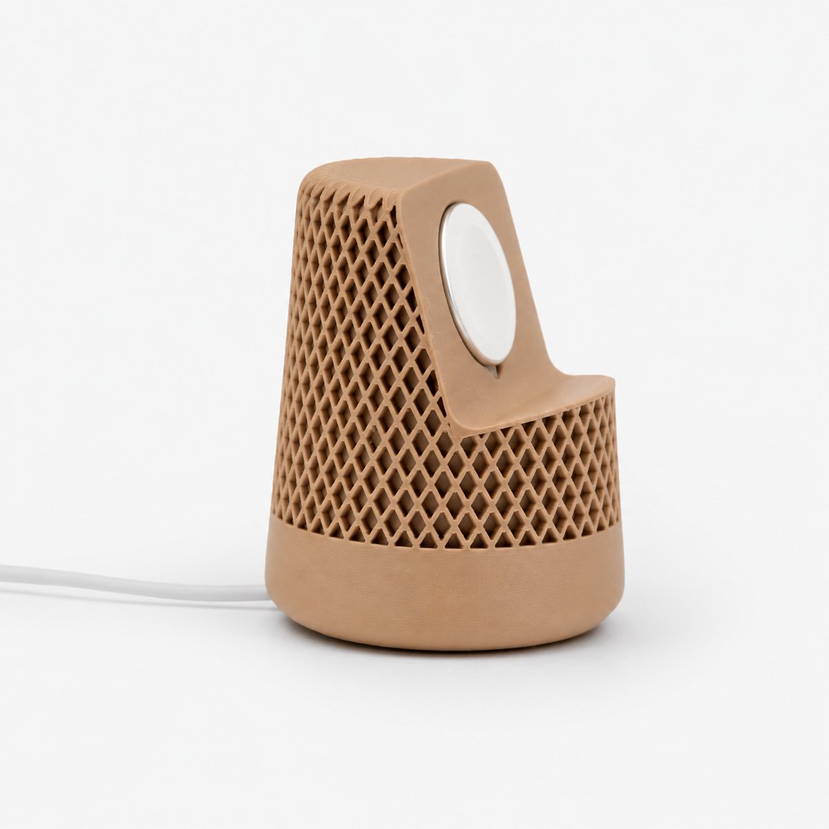 Skushy Apple Watch oplaadstandaard HomePod Design - Latte
