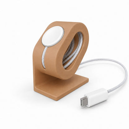 Skushy Apple Watch oplaadstandaard Basic Design in Latte