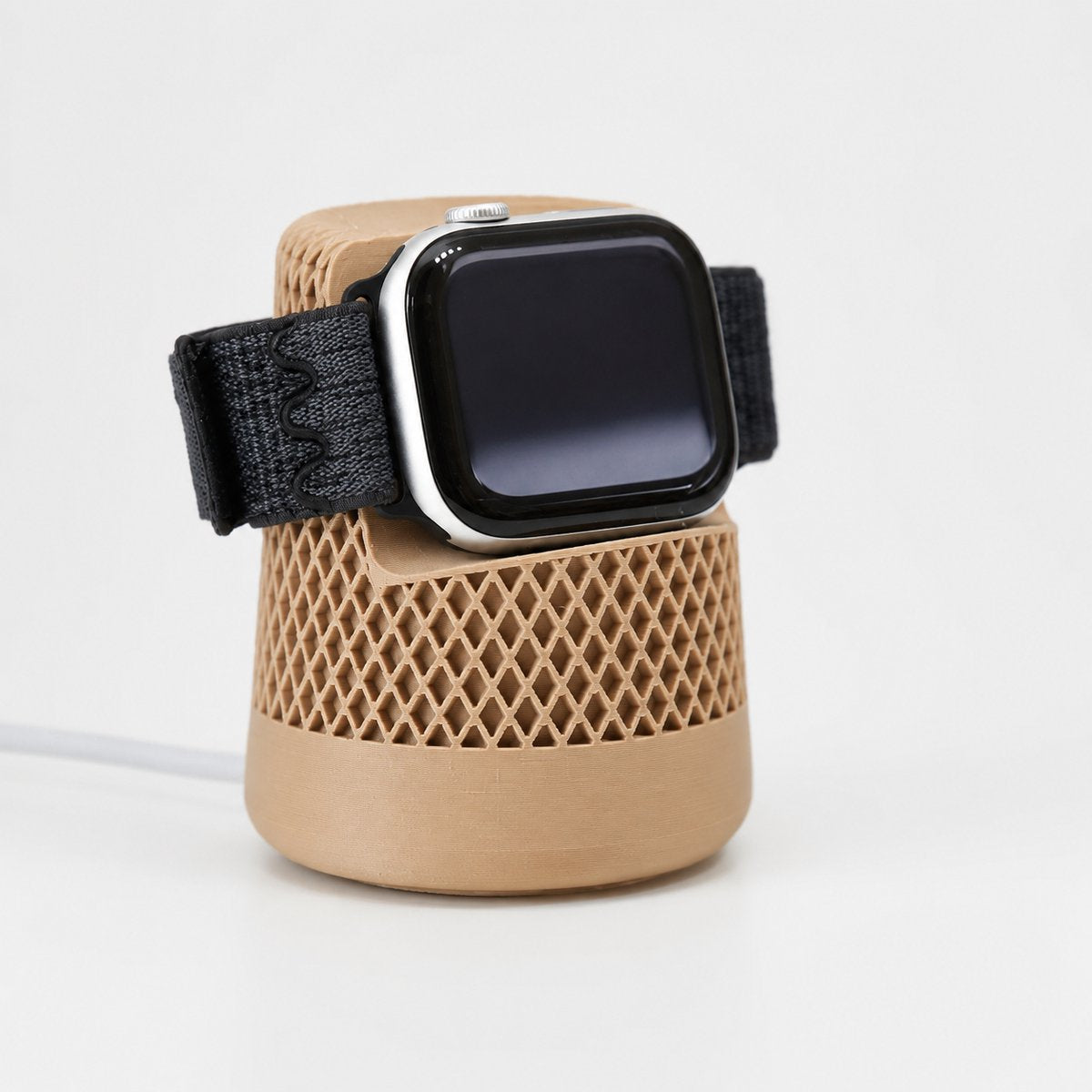 Skushy Apple Watch oplaadstandaard HomePod Design - Latte