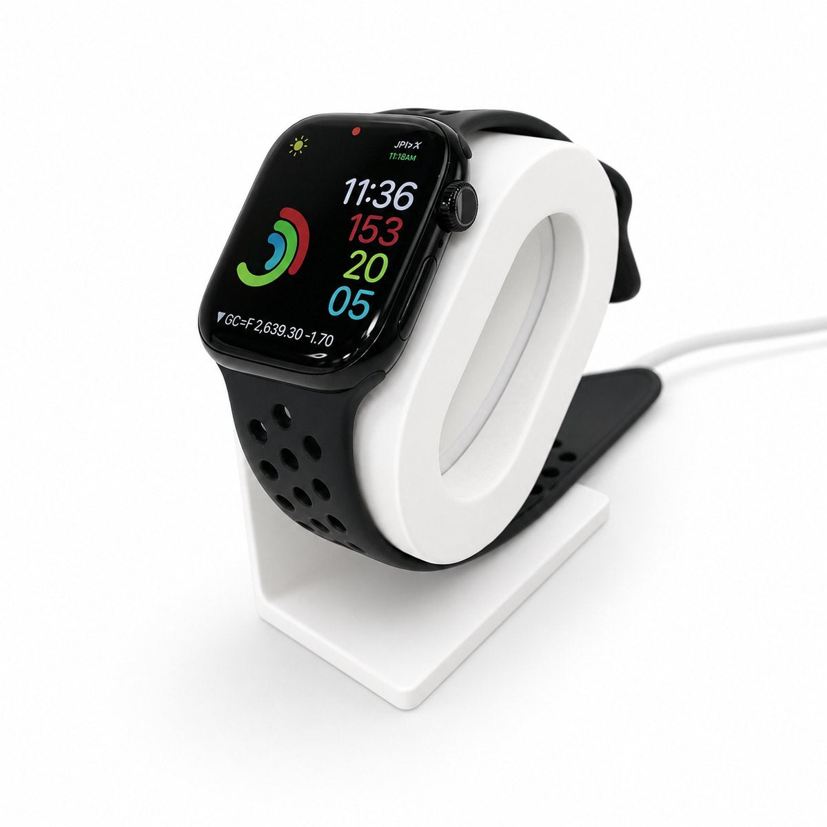 Skushy Apple Watch oplaadstandaard Basic Design in wit