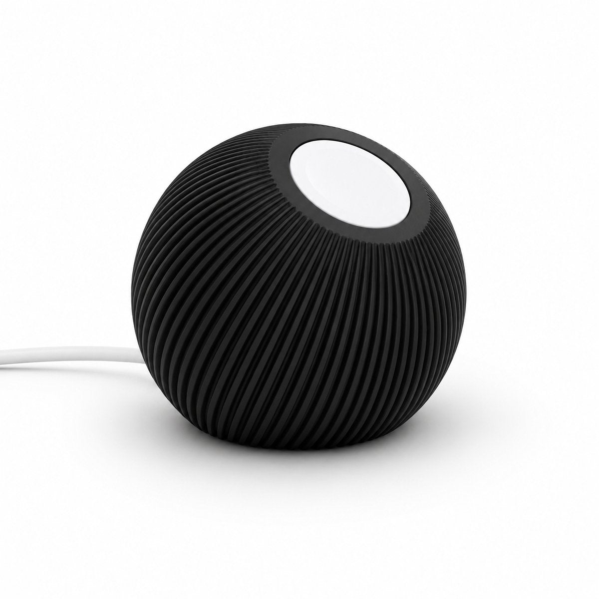Skushy Apple Watch oplaadstandaard Bol Design - Zwart