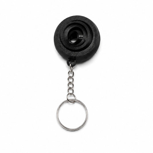 Skushy fidget sleutelhanger Gyro voor stressvermindering - zwart