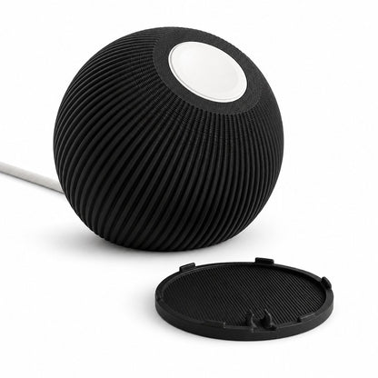 Skushy Apple Watch oplaadstandaard Bol Design - Zwart