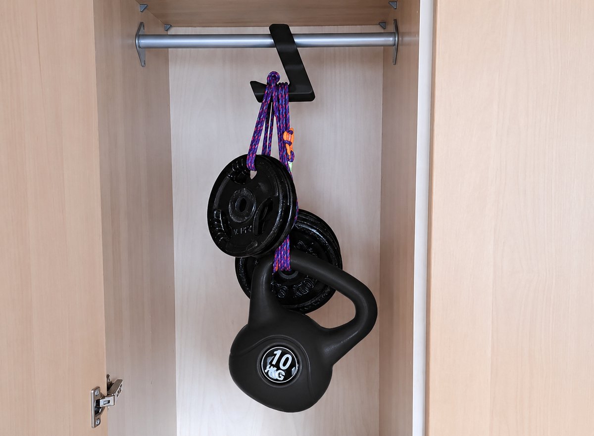 Skushy tassenhanger haken 4-pack voor tassen en rugzakken Zwart