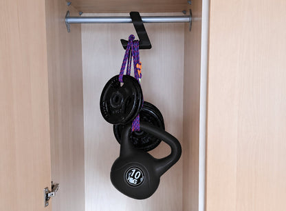 Skushy tassenhanger haken 4-pack voor tassen en rugzakken Zwart