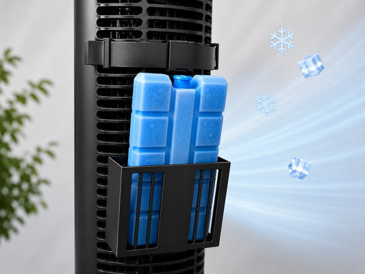Skushy ventilatorhouder voor ijsblokken op ventilatorrooster