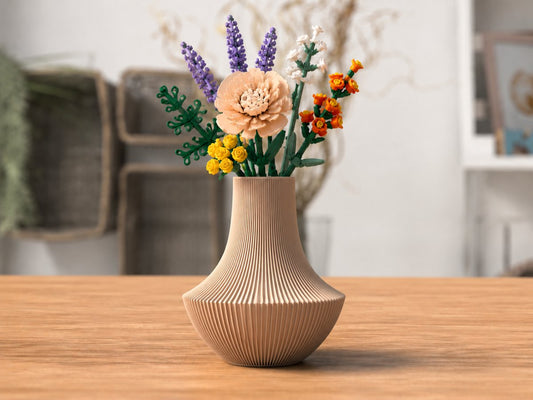 Skushy vaas Woestijn Beige voor bouwbloemen en droogbloemen