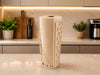 Skushy Keukenrolhouder PureHex staand met ribbel design latte