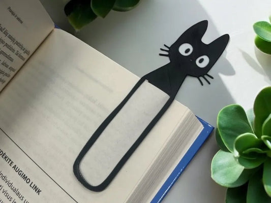 Skushy boekenlegger met hangende kat, 2 stuks