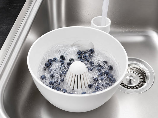Skushy groentewasbak voor fruit en groenten met vortex spoeling