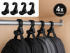 Skushy tassenhanger haken 4-pack voor tassen en rugzakken Zwart