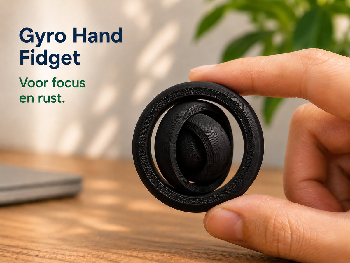 Skushy Gyro Hand Fidget speelgoed voor focus – 5 cm