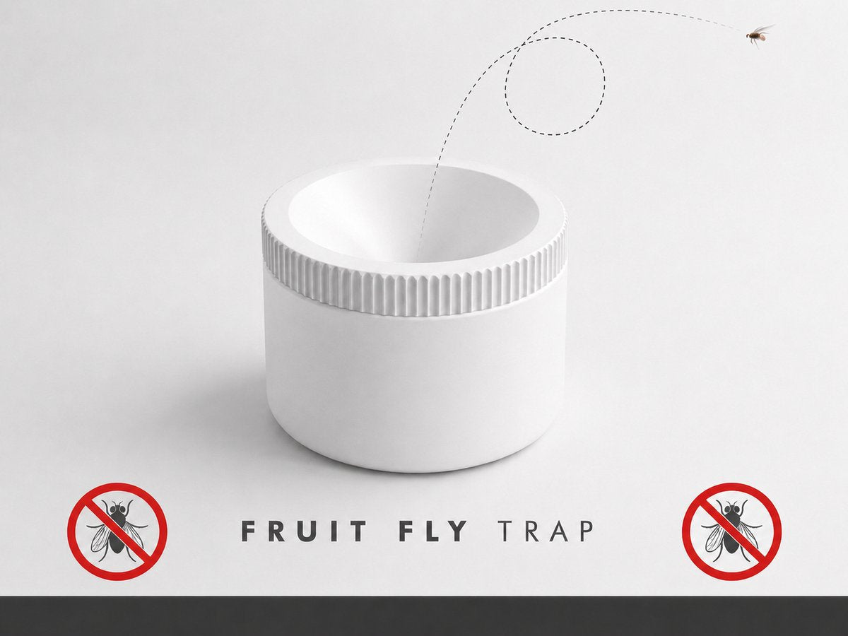 Skushy fruitvliegenval met trechteropening voor keuken - 55 x 44 mm
