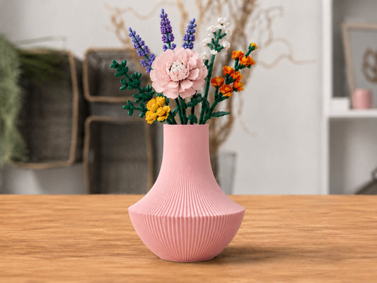 Skushy vaas Sakura Roze geschikt voor bouwbloemen en droogbloemen