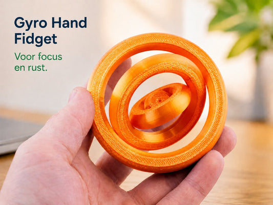 Skushy Gyro Hand Fidget speelgoed voor focus – 9 cm
