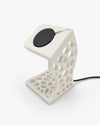 Skushy Apple Watch oplaadstandaard Voronoi Design - Wit