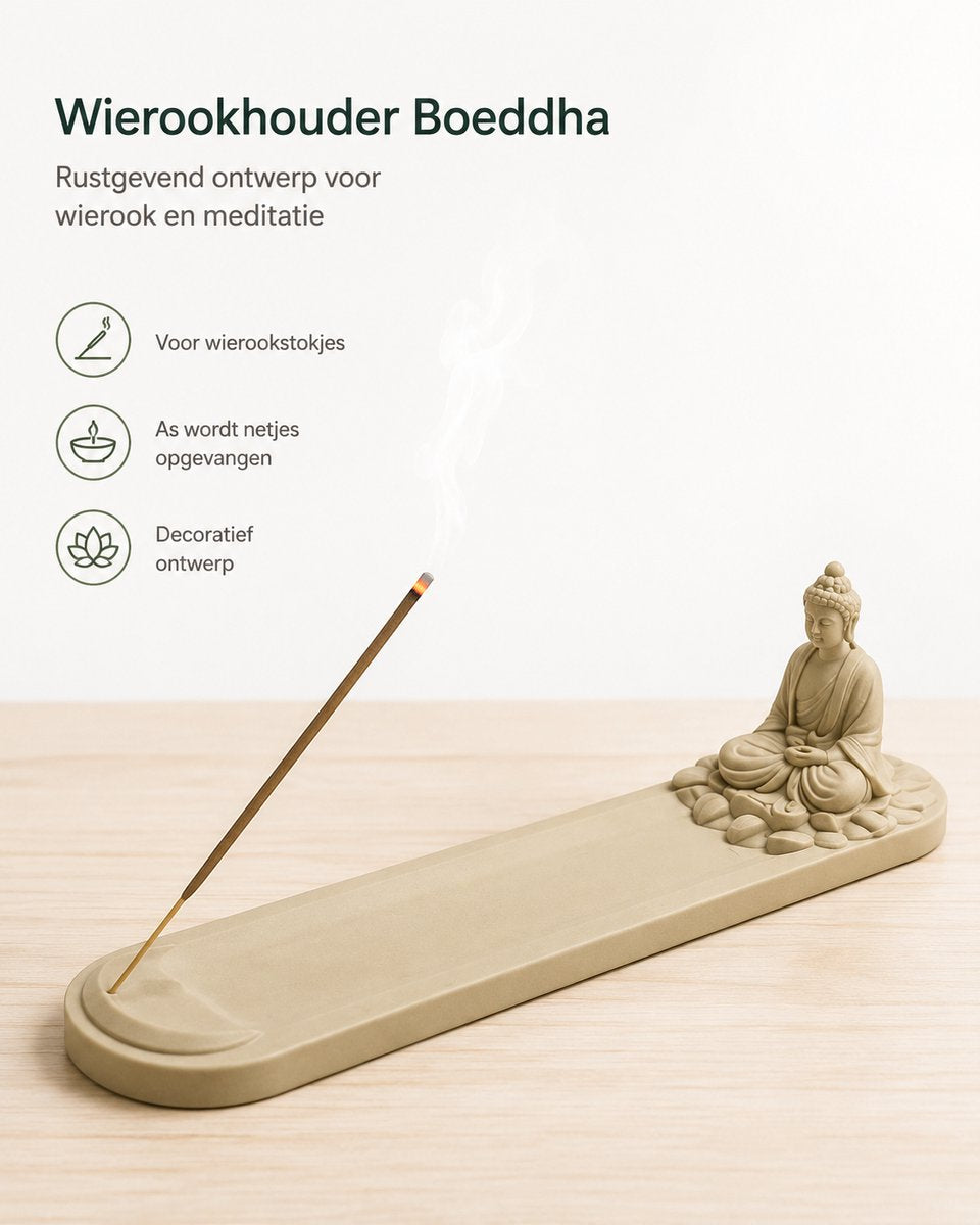 Skushy wierookhouder Buddha Zen voor wierookstokjes