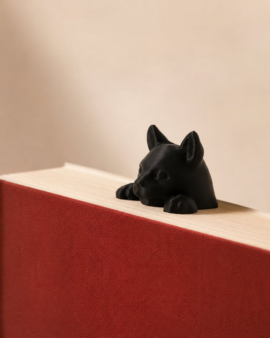 Skushy boekenlegger met kat figuur, 2 stuks