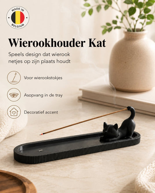 Skushy wierookhouder Cat voor wierookstokjes