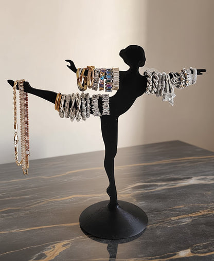 Skushy Ballerina sieradenhouder voor ringen oorbellen en kettingen - zwart