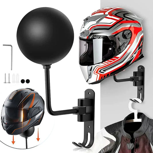 My Store Wall Mount Motorcycle Helmet Holder