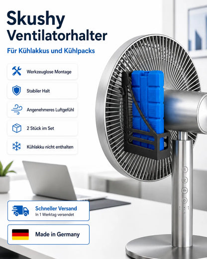 My Store Skushy Ventilatorhalter für Kühlpacks