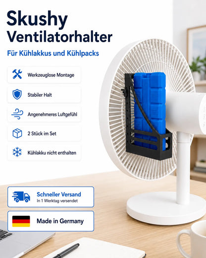 My Store Skushy Ventilatorhalter für Kühlpacks