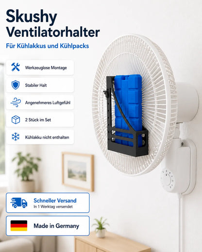 My Store Skushy Ventilatorhalter für Kühlpacks