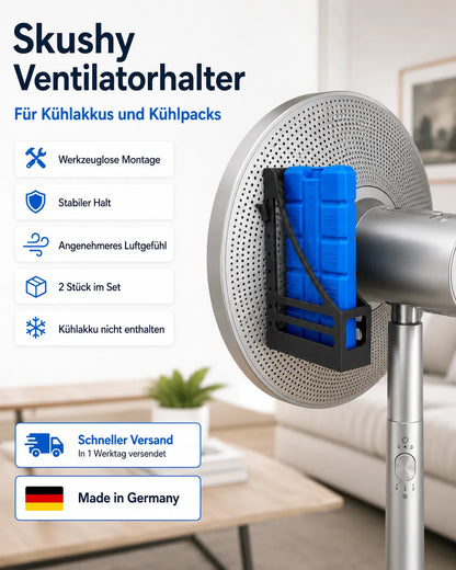 My Store Skushy Ventilatorhalter für Kühlpacks